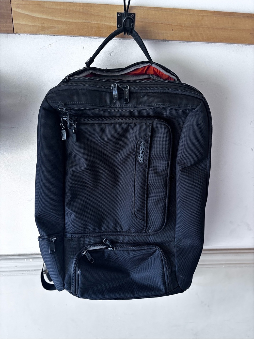 Ebags  Black slim Backpack